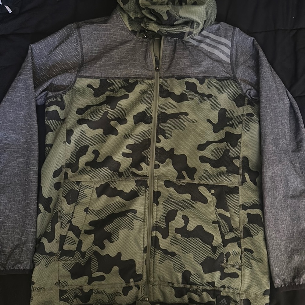 Adidas Camo zip up Fleece